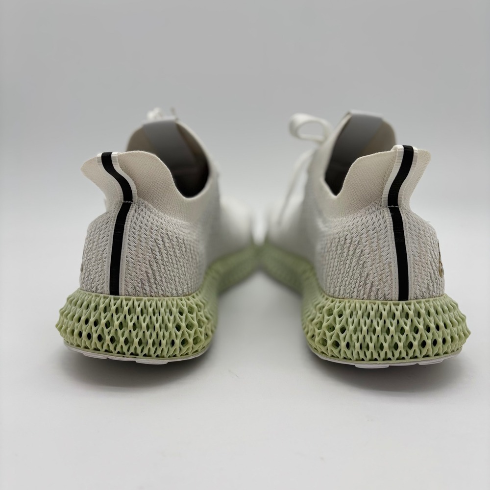 Adidas Alphaedge 4D Mens 11.5 White Aero Green Running Shoes CG5526 - Picture 6 of 8